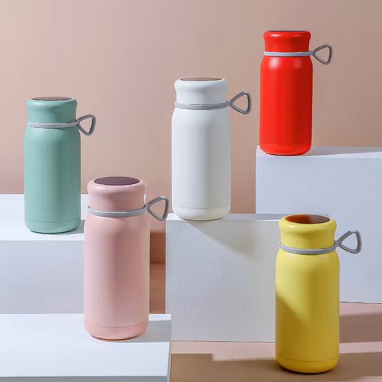 휴대용 미니 스테인레스 스틸 손 따뜻하게 320ml 스마트 USB 충전 온도 디스플레이 전기 보온병