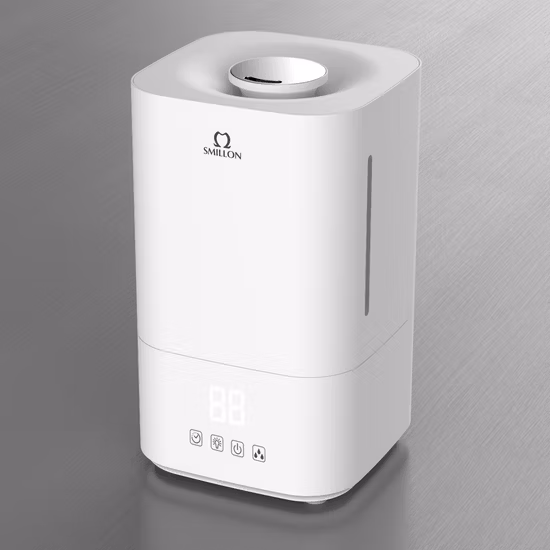 WiFi, 상단 채우기 가능한 4리터 물 탱크 및 UV LED 조명을 갖춘 차세대 지능형 초음파 가습기